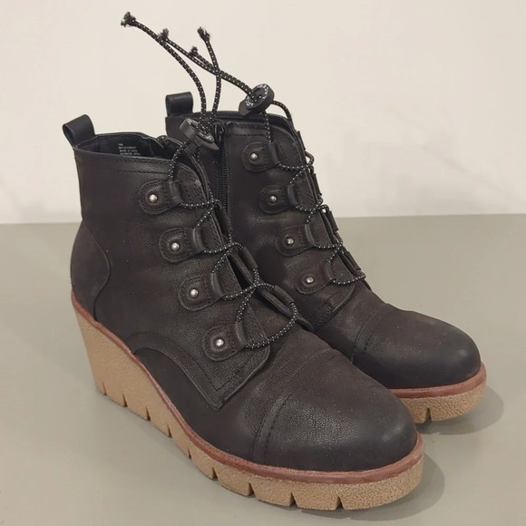 MIA Grant Wedge Booties Black size 10 - Picture 8 of 8
